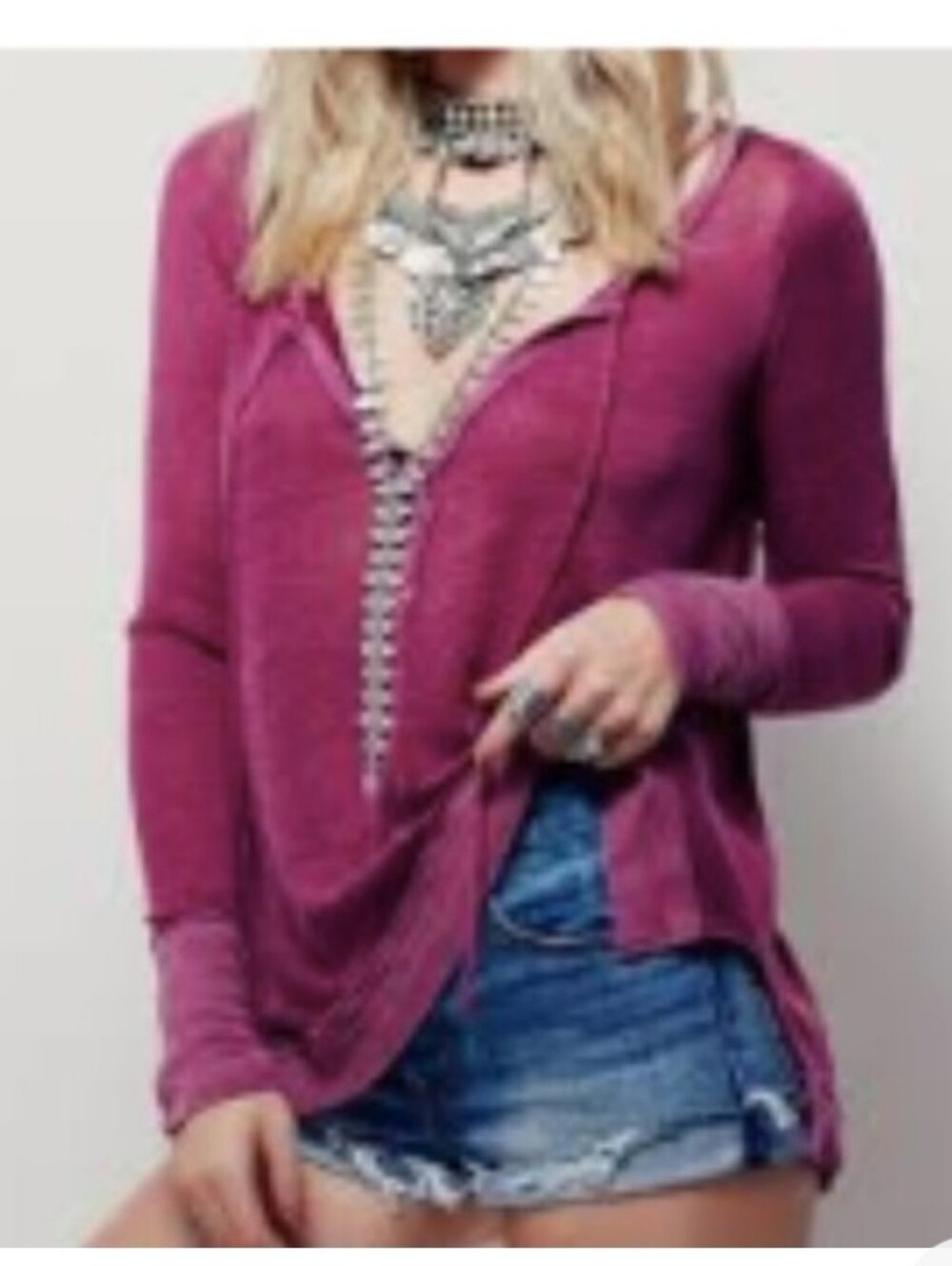 Urban Outfitters We The Free Affogato Hacci Linen Tunic
